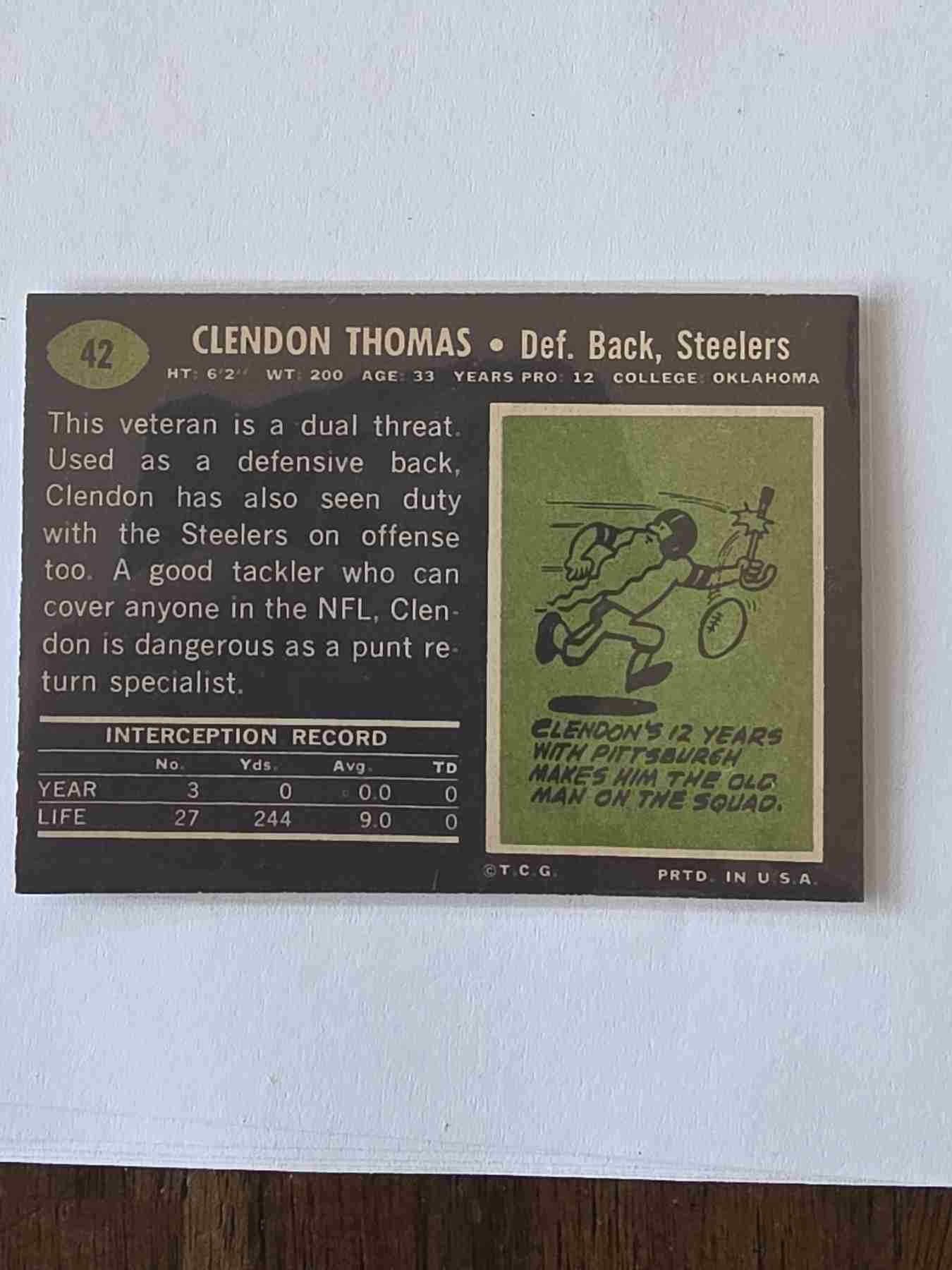 Card back