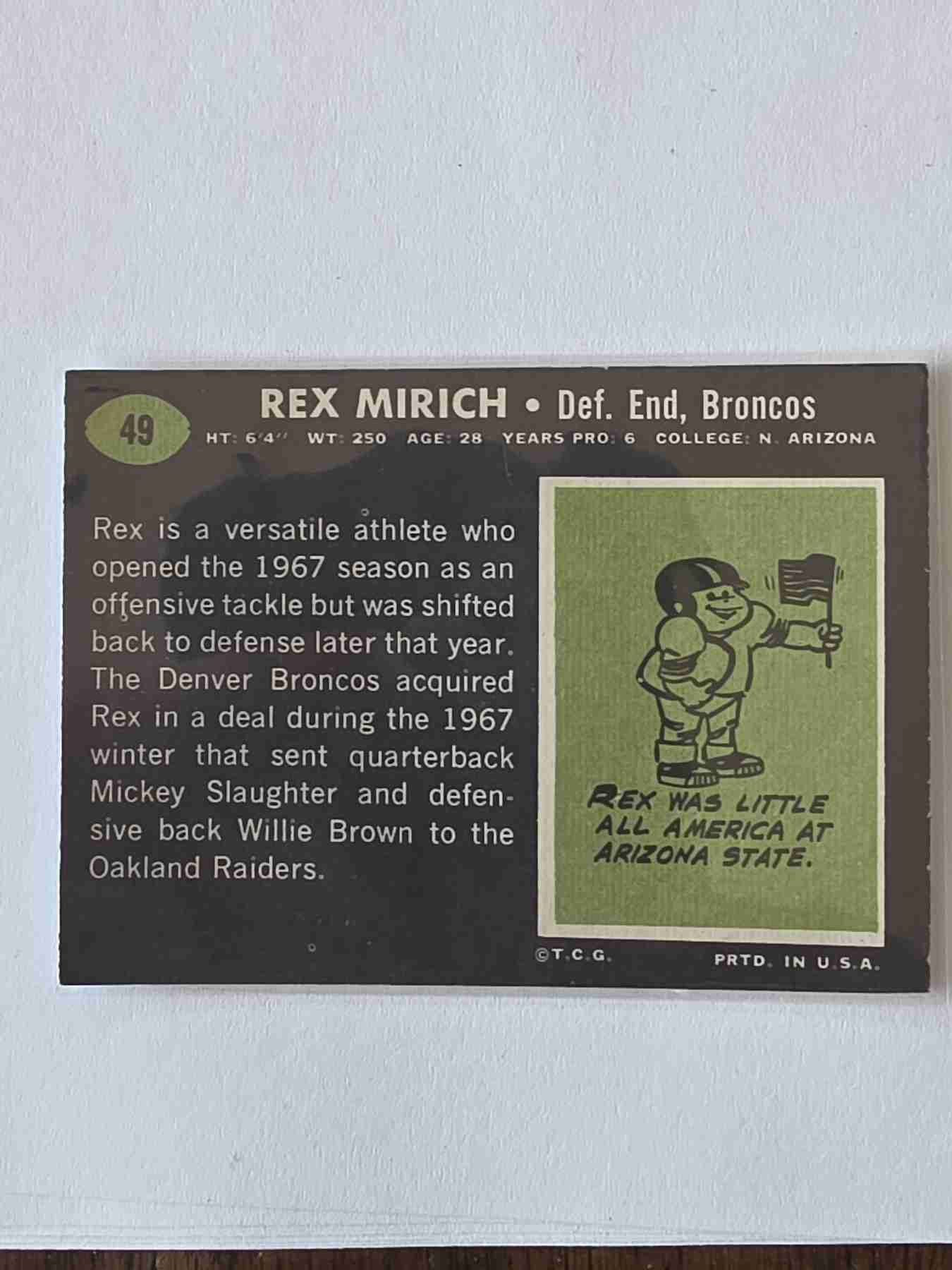 Card back