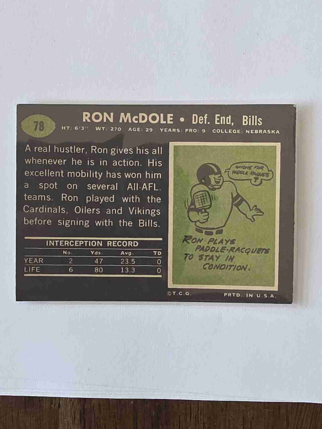 Card back