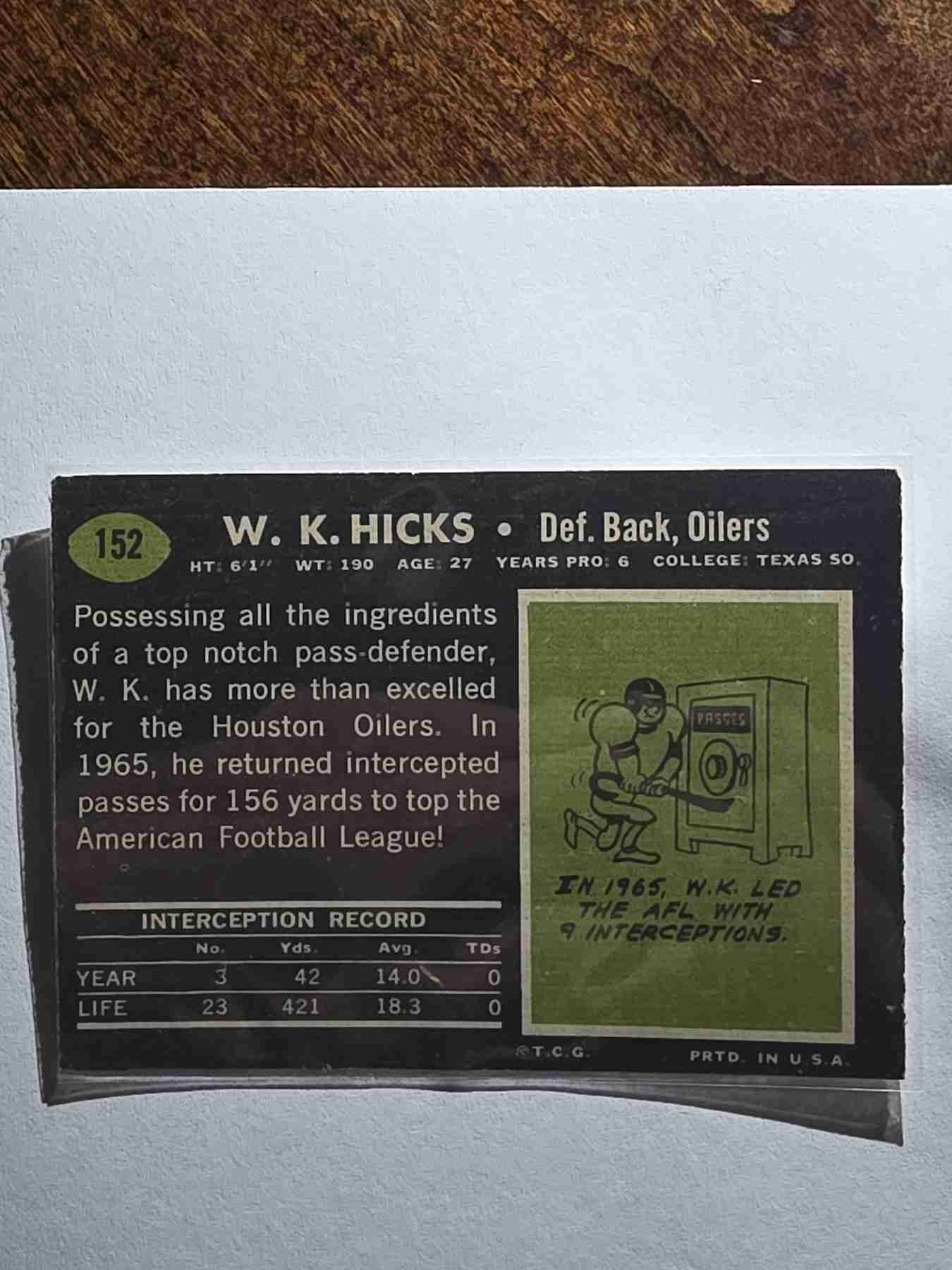 Card back