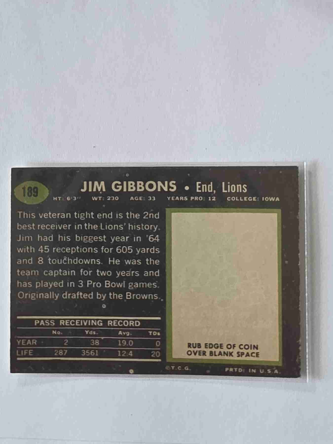 Card back