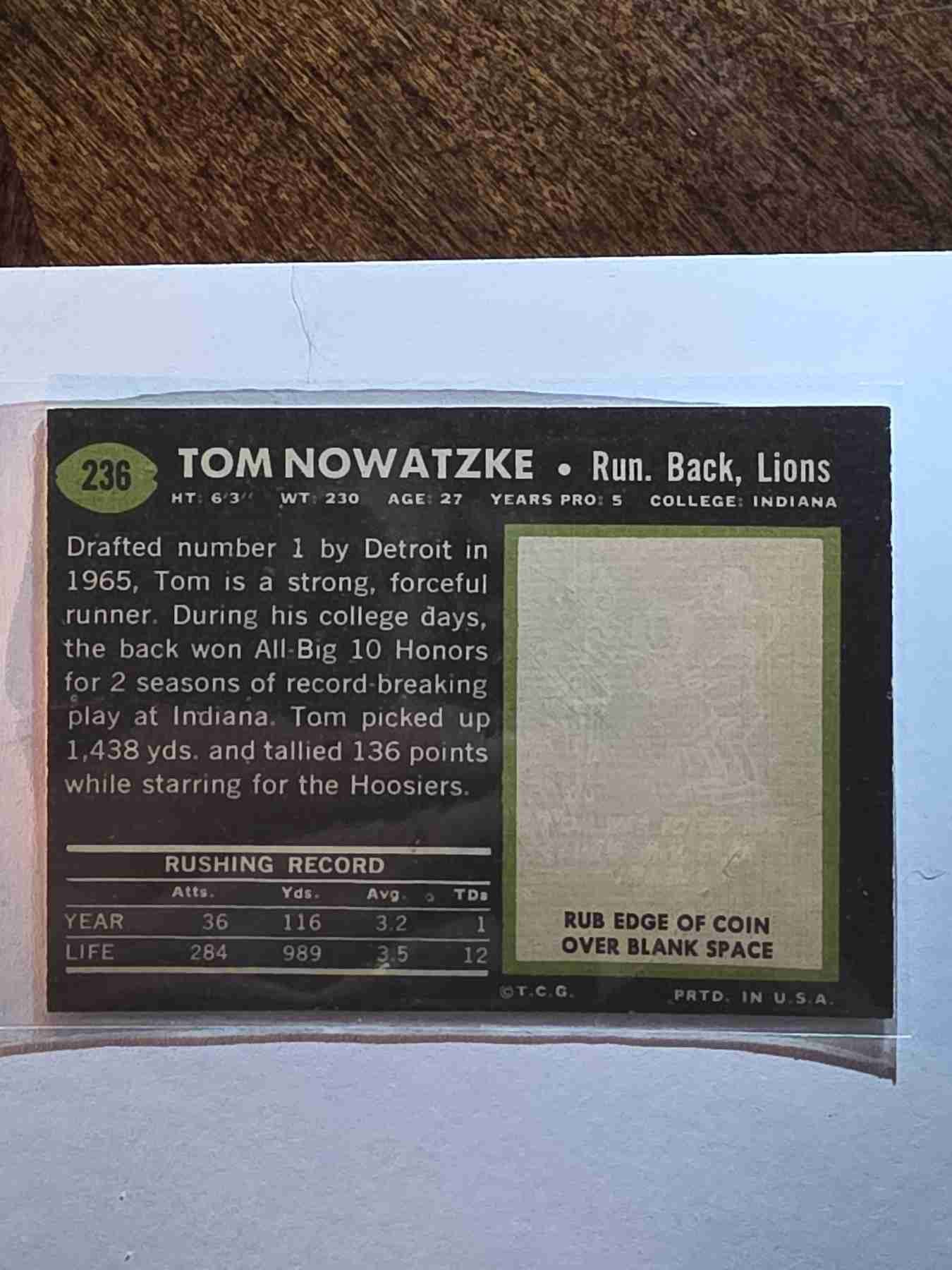 Card back