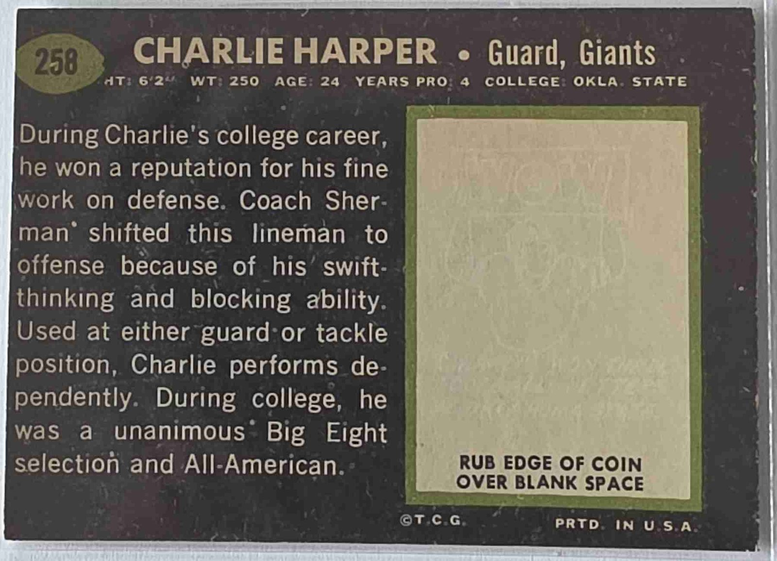 Card back