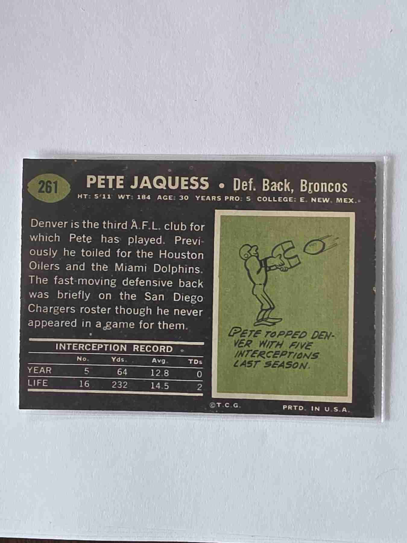 Card back