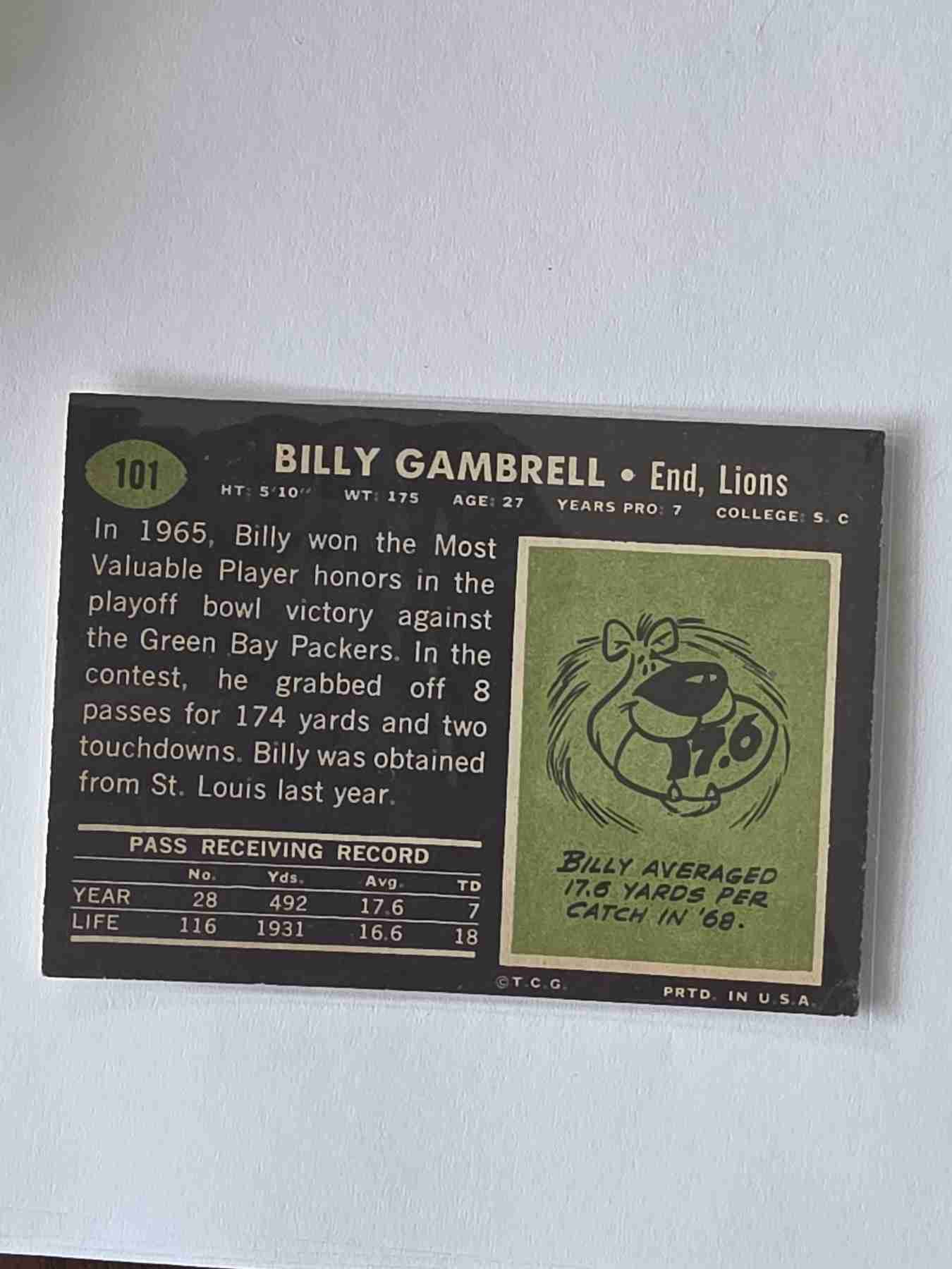 Card back