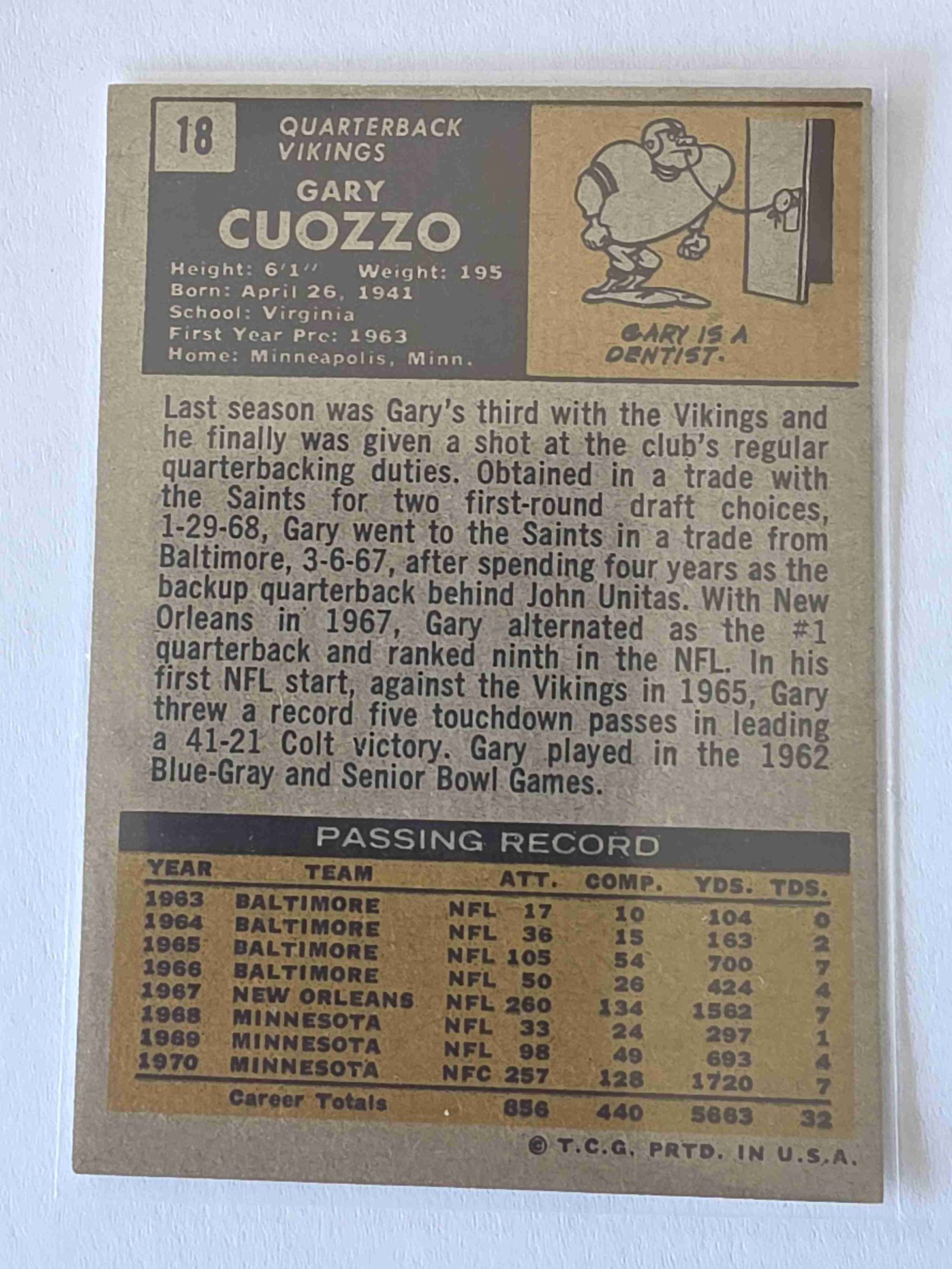 Card back
