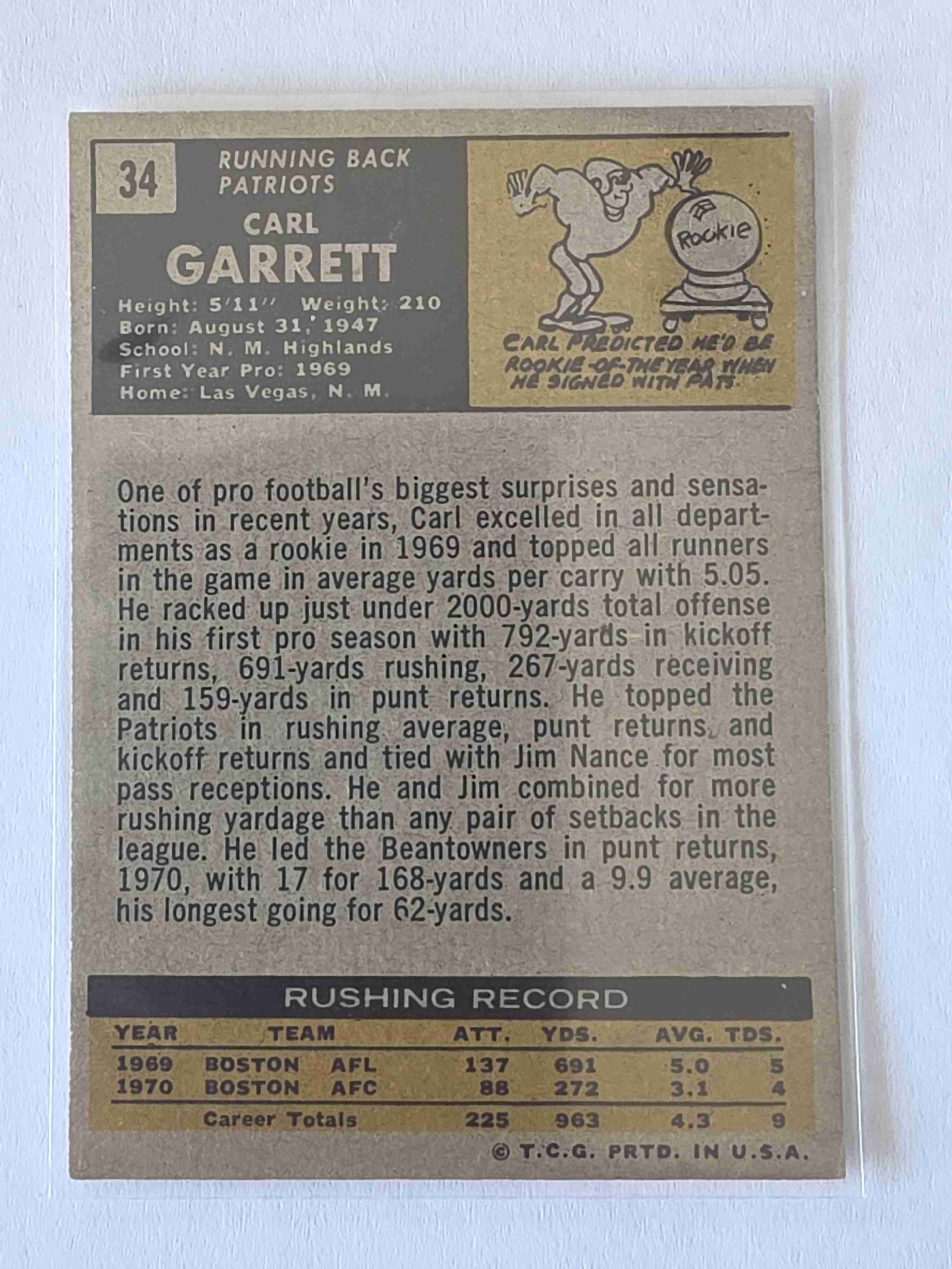 Card back