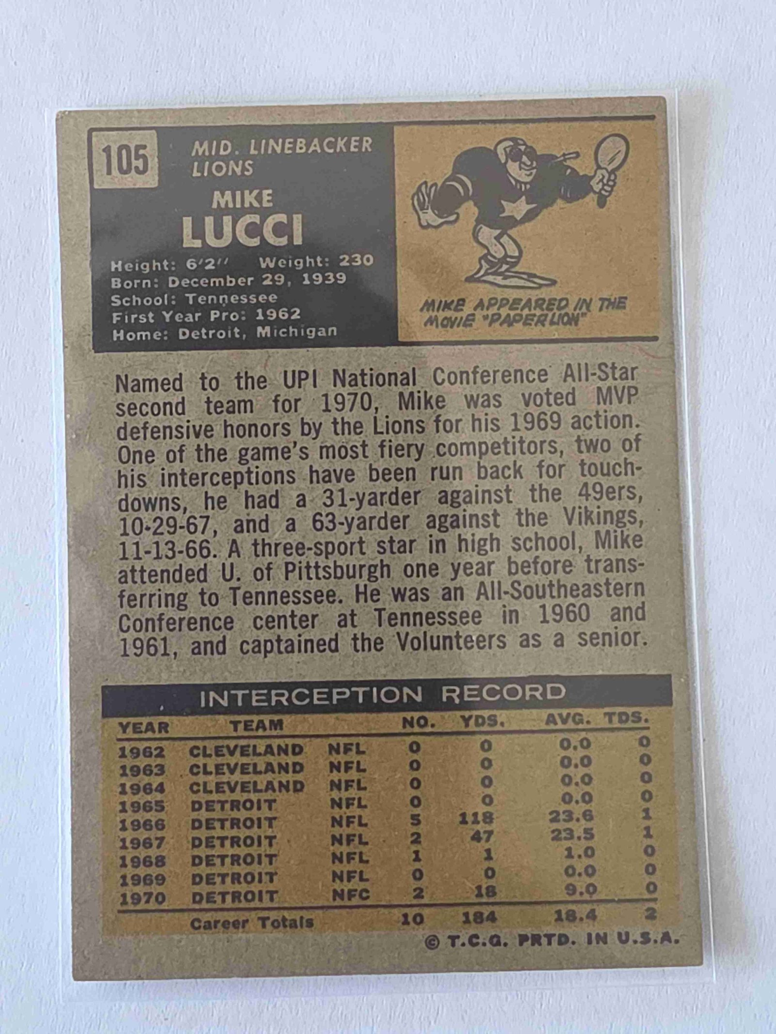 Card back