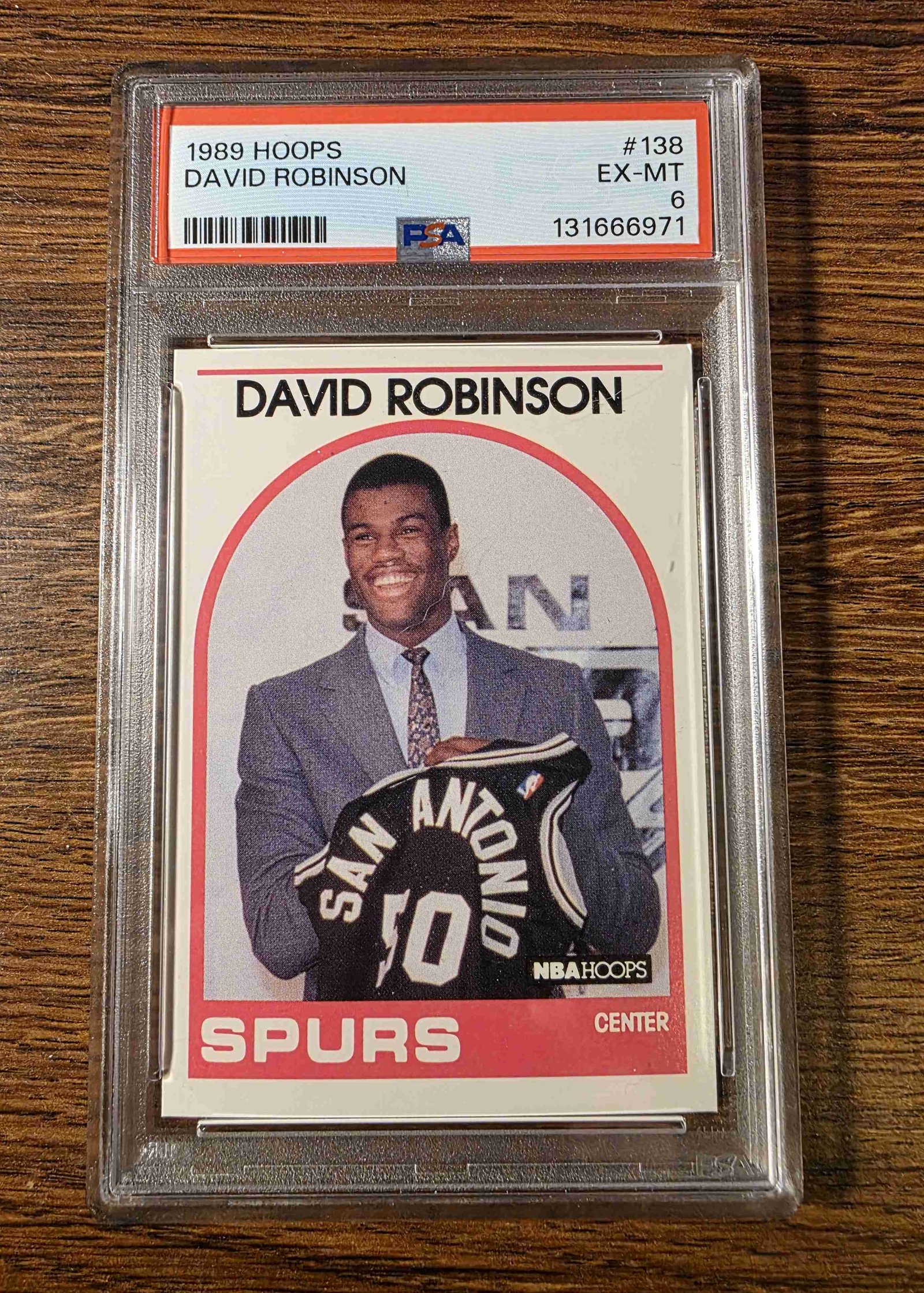 1989 Hoops #138 — David Robinson front