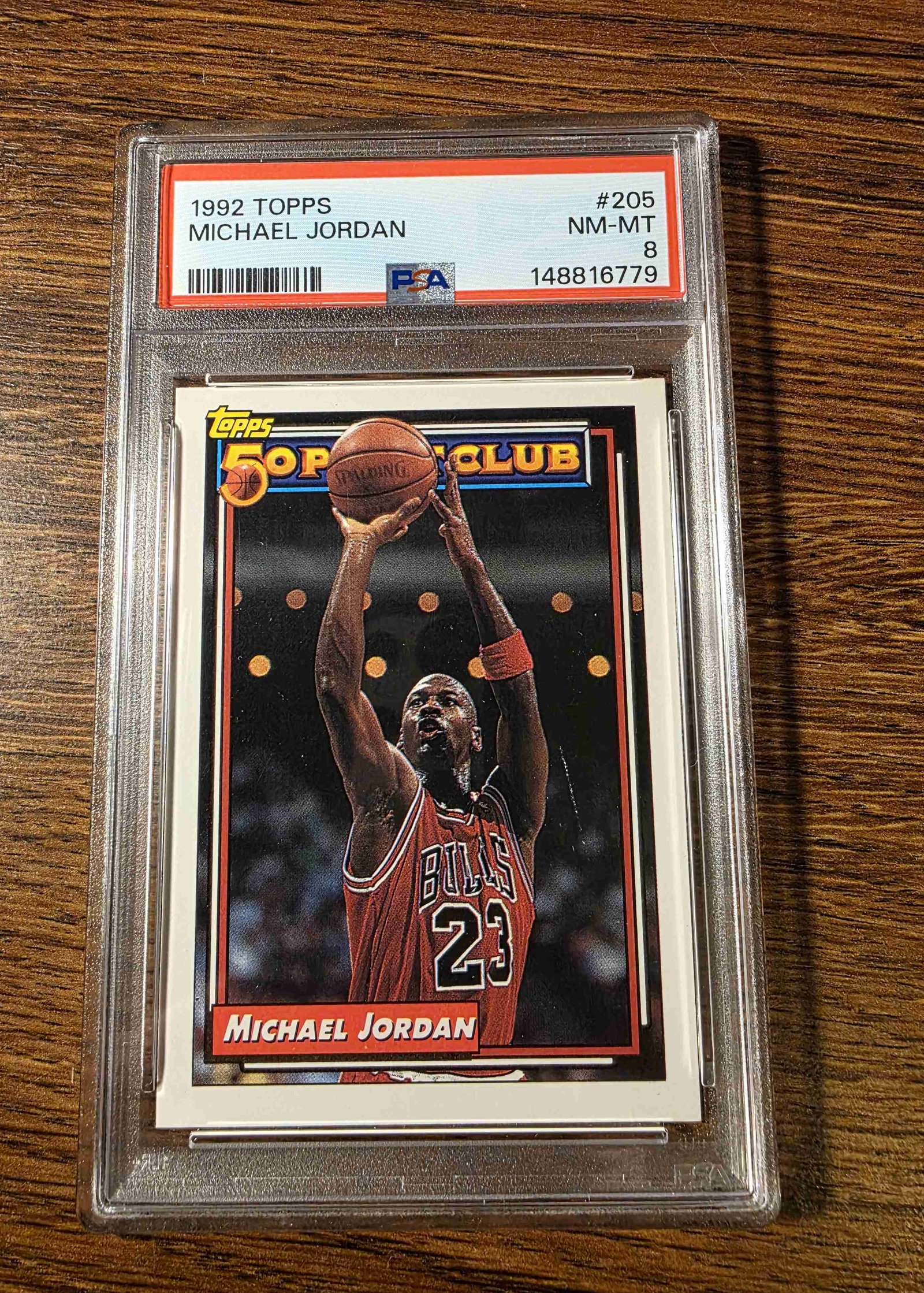 1992 Topps #205 — Michael Jordan front