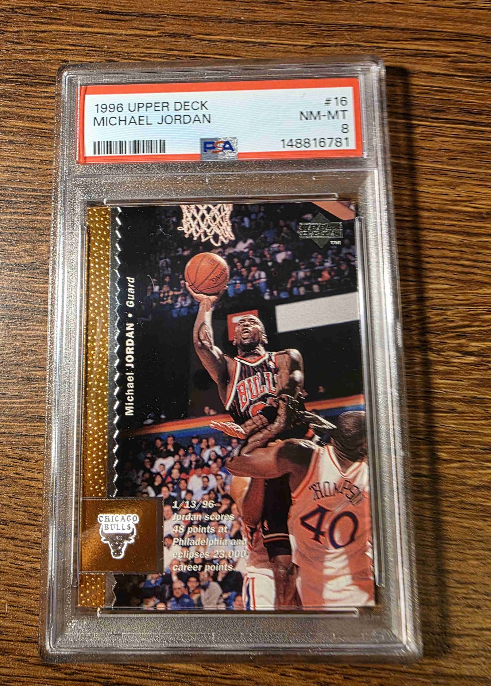 1996 Upper Deck #16 — Michael Jordan front