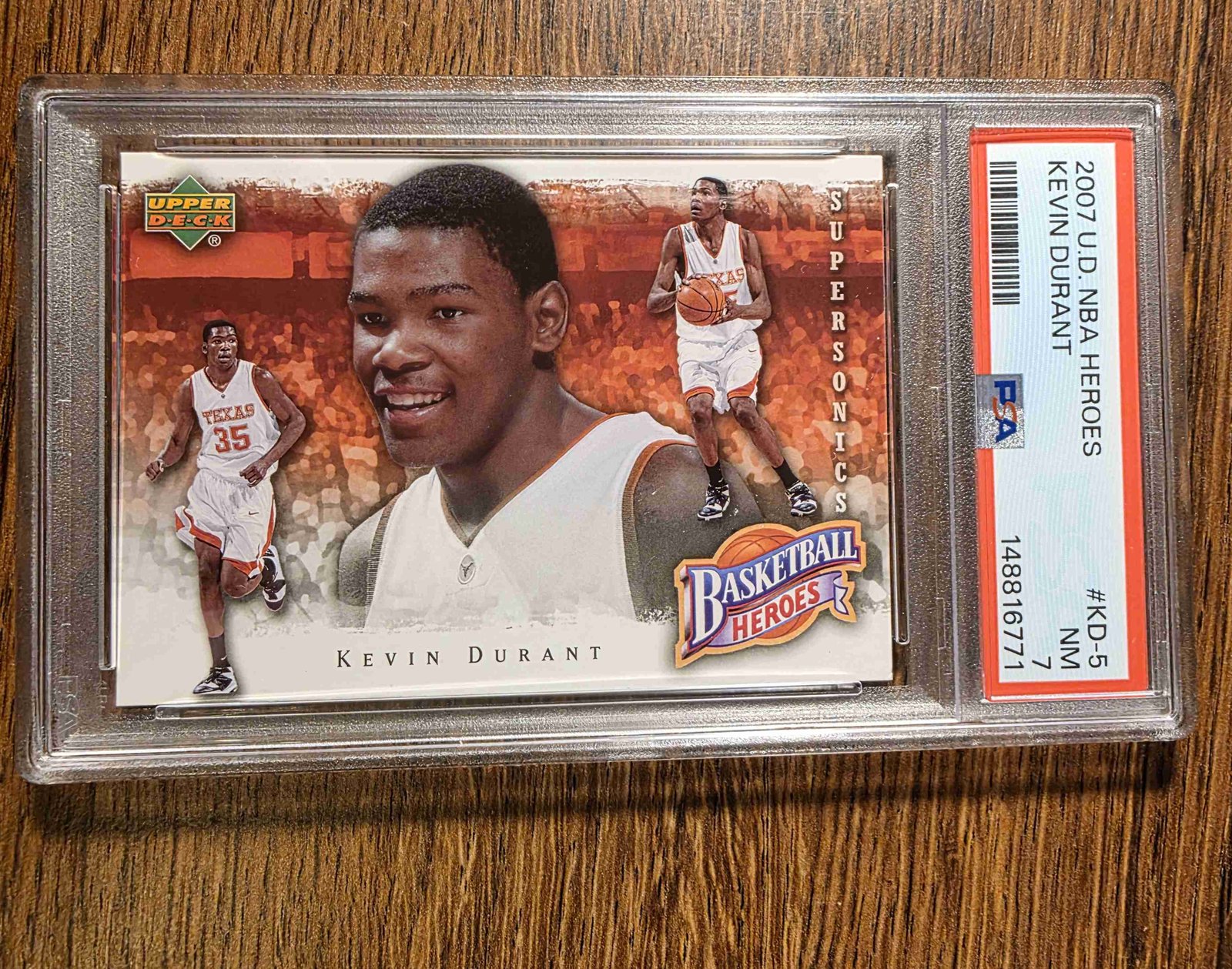 2007 Upper Deck NBA Heroes #KD-5 — Kevin Durant front