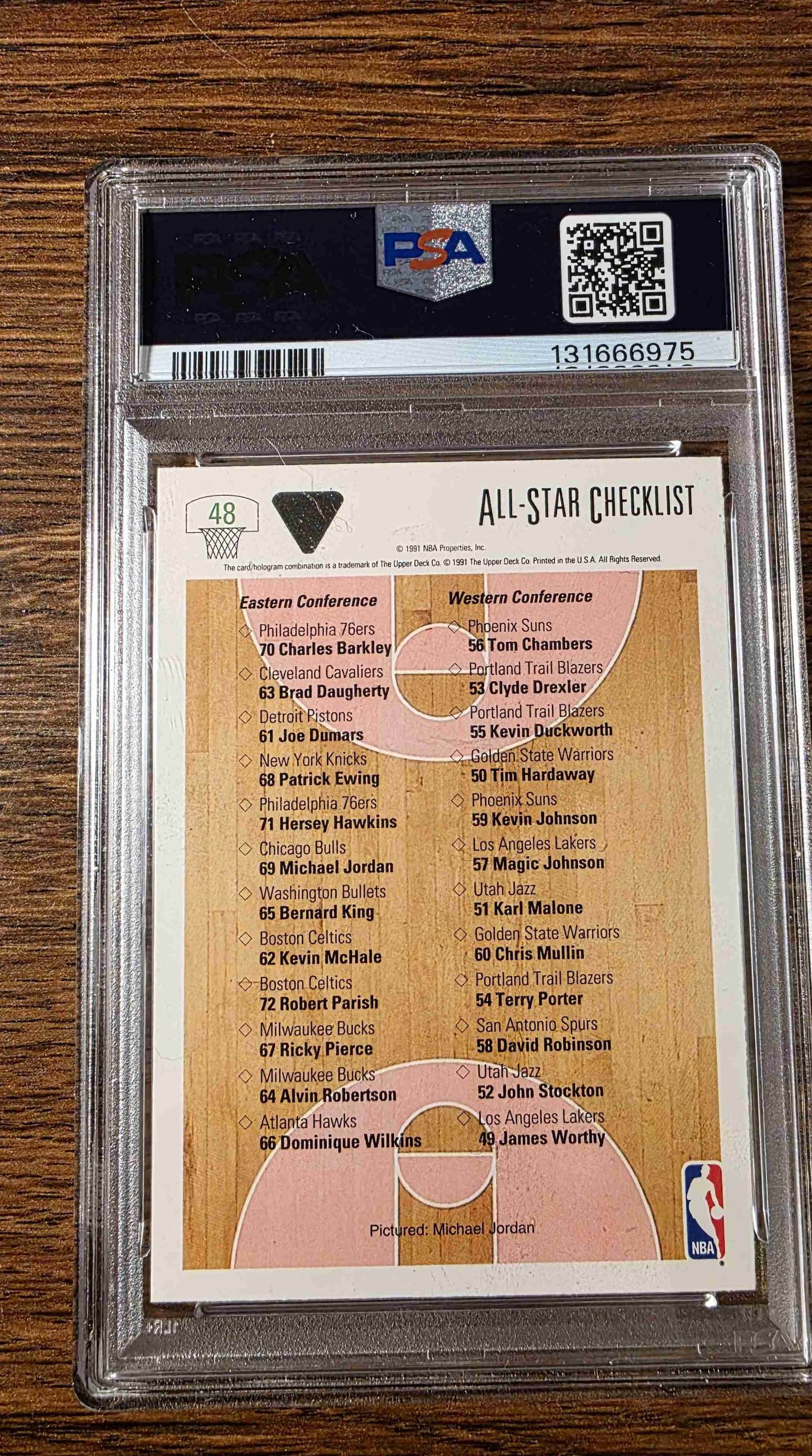 1991 Upper Deck #48 — Michael Jordan back