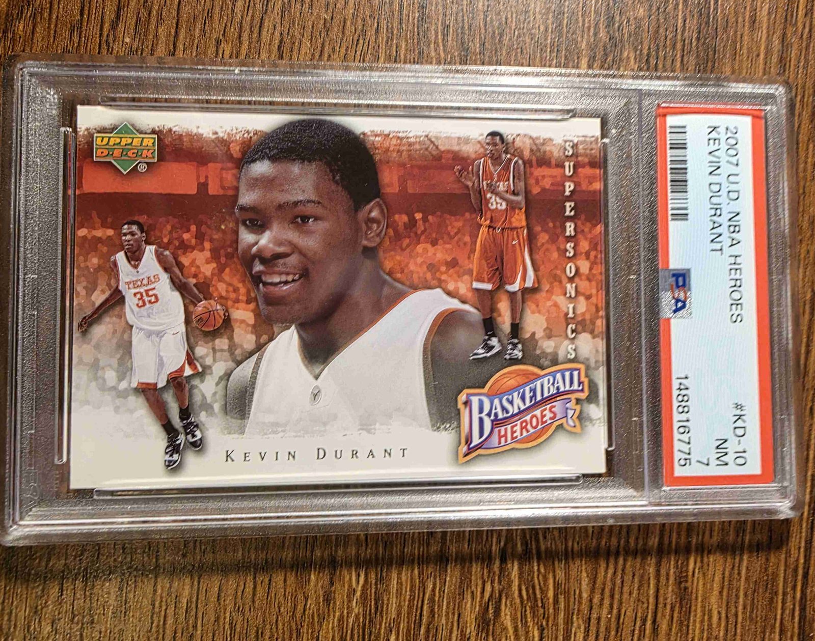 2007 Upper Deck NBA Heroes #KD-10 — Kevin Durant front
