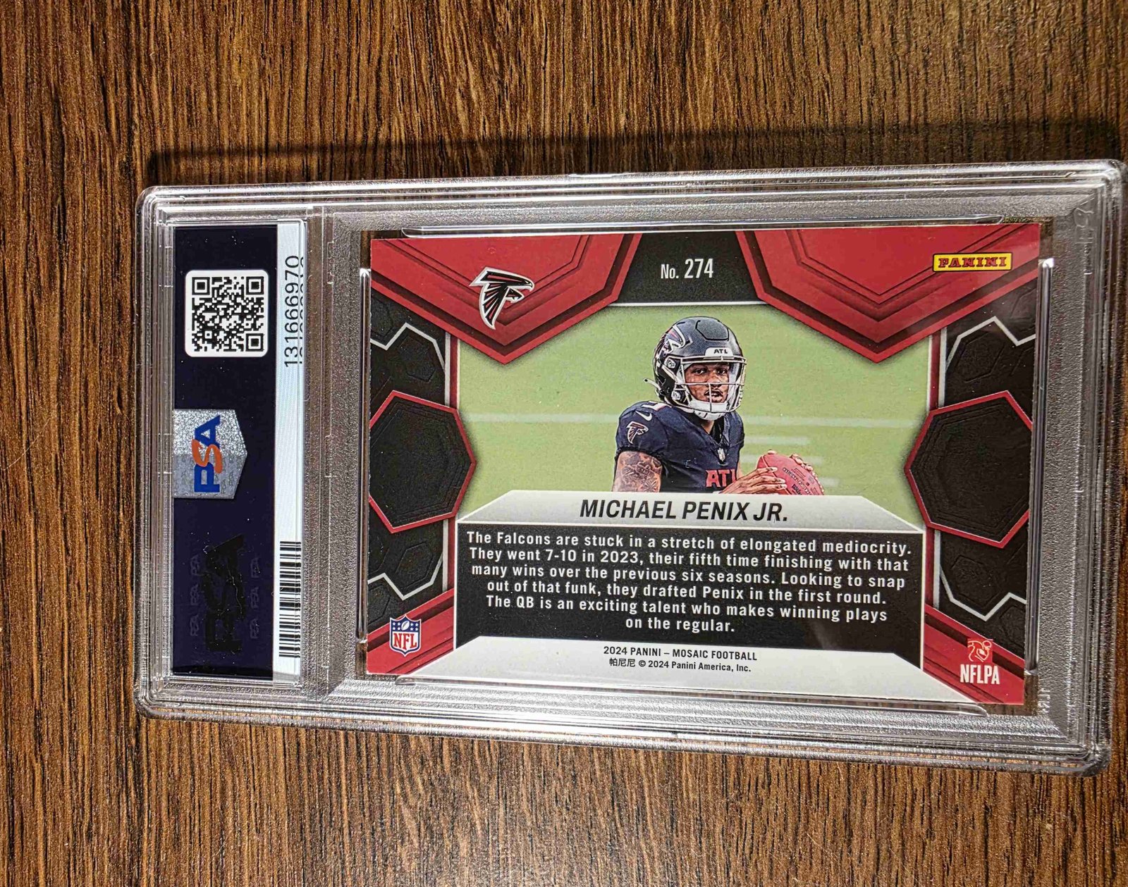 2024 Mosaic #274 — Michael Penix Jr. back