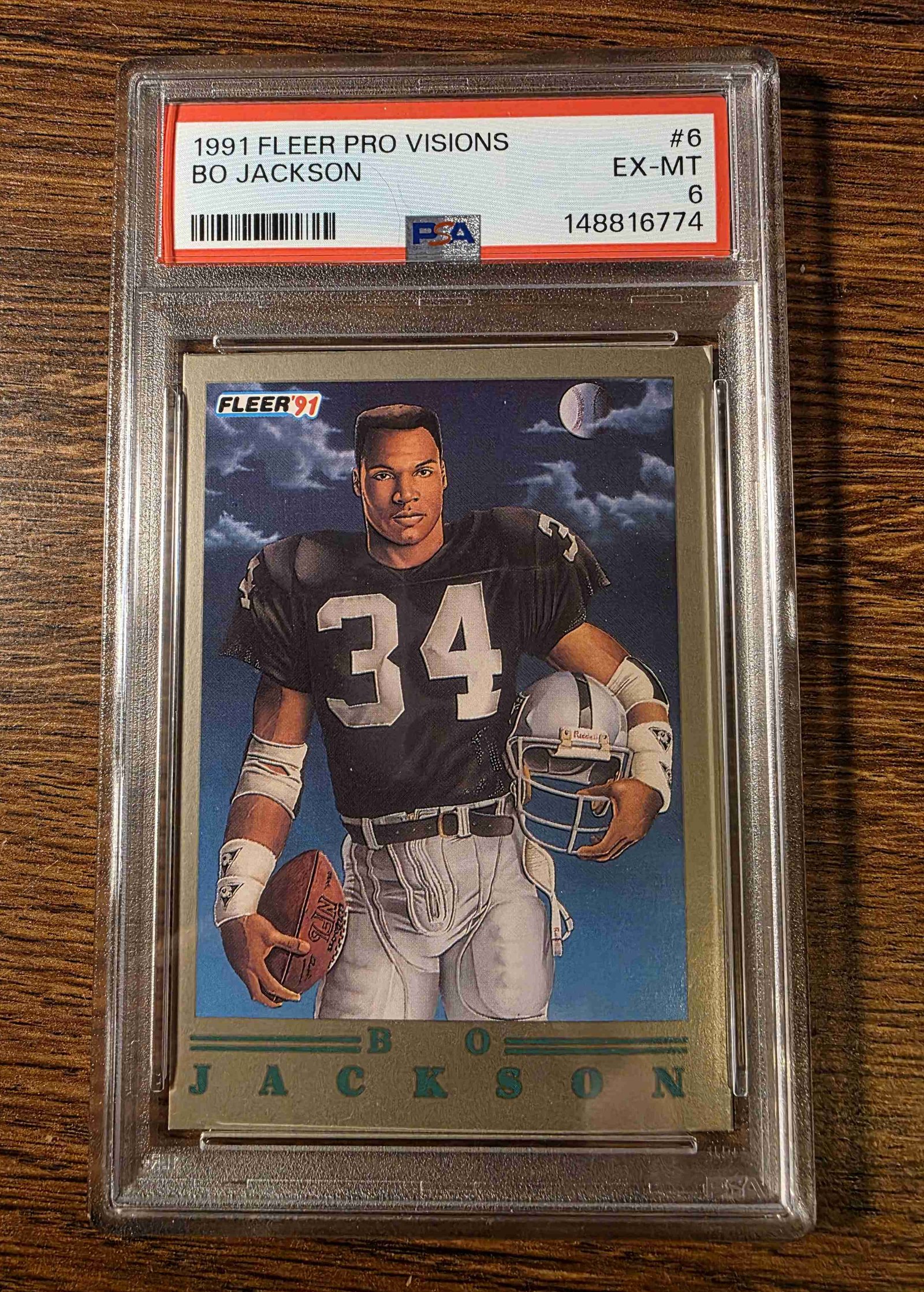 1991 Fleer Pro Visions #6 — Bo Jackson front