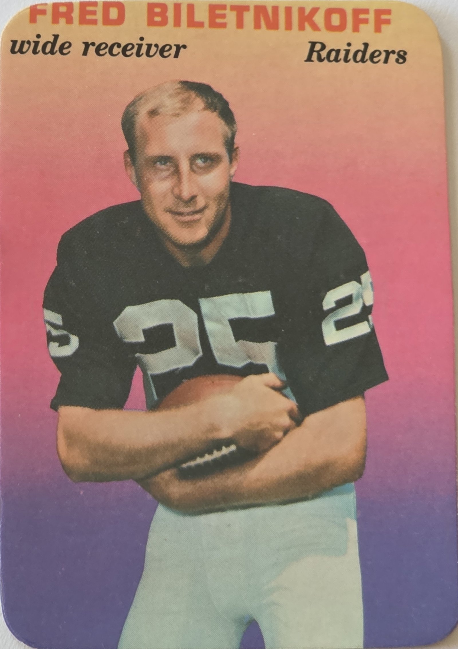 1970 Topps Glossy #32 — Fred Biletnikoff front