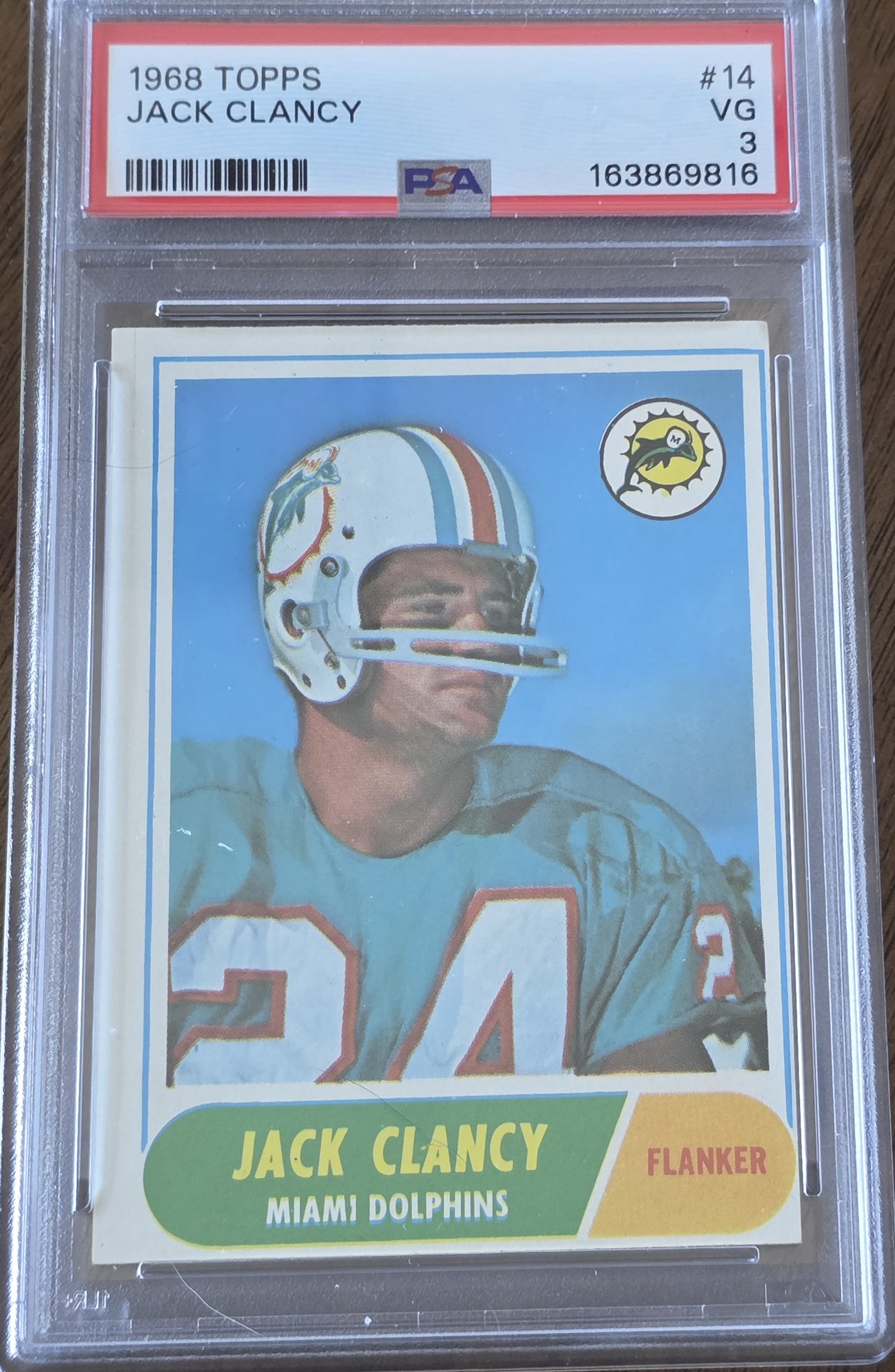 1968 Topps #14 — Jack Clancy front