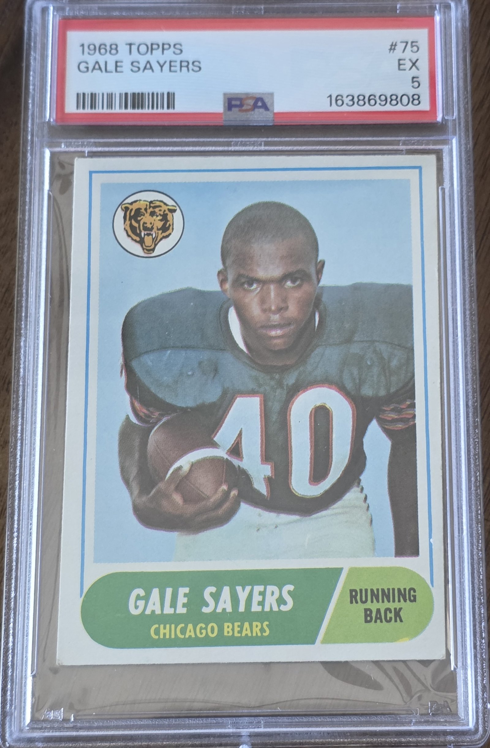 1968 Topps #75 — Gale Sayers front