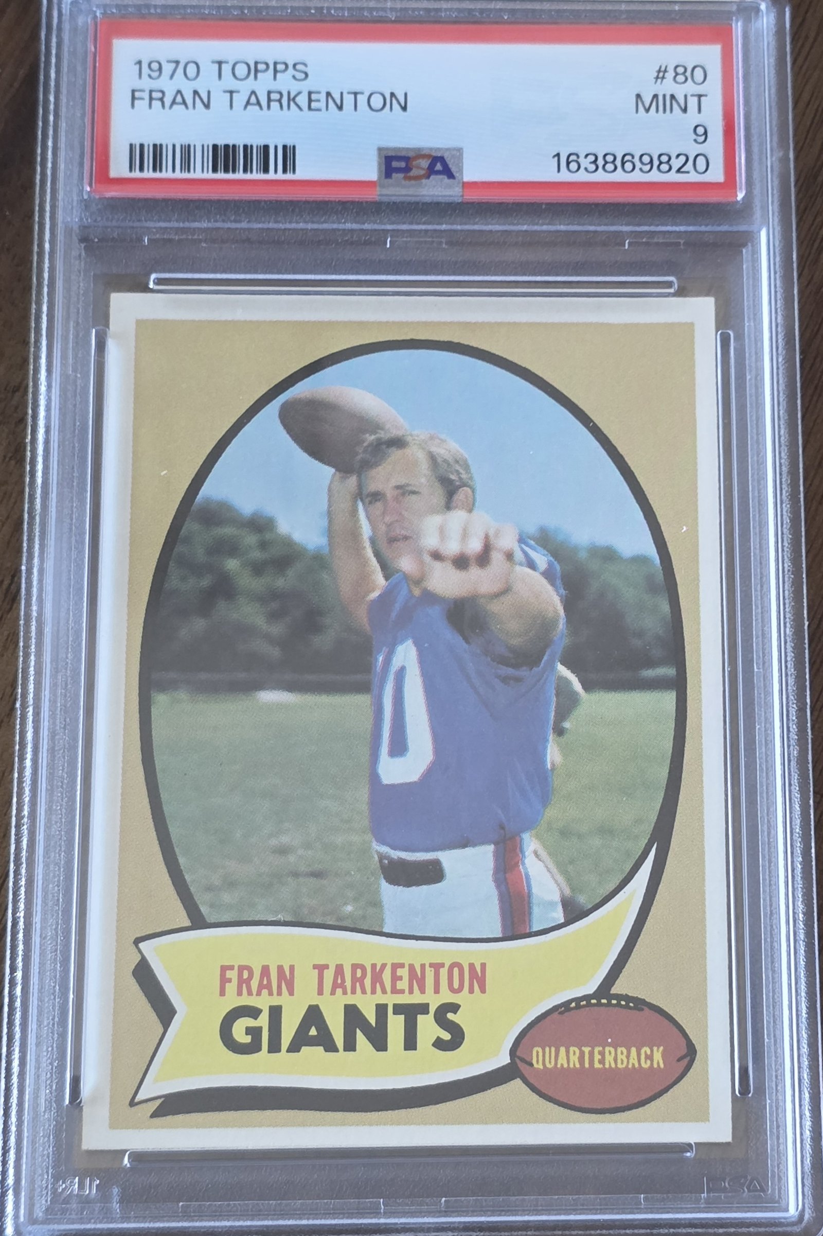 1970 Topps #80 — Fran Tarkenton front