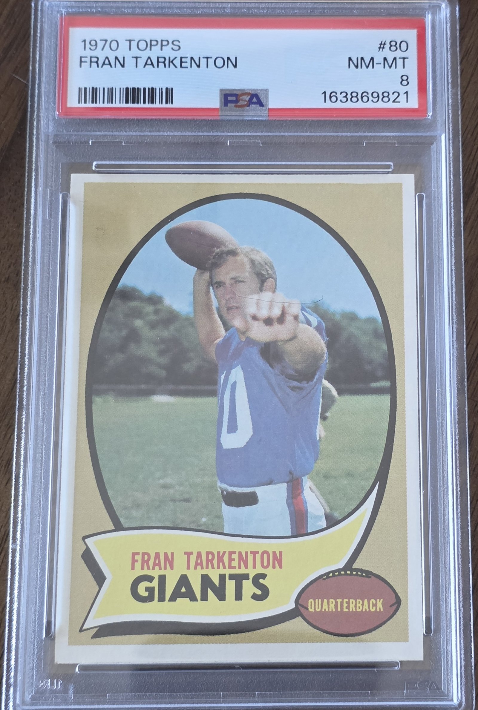 1970 Topps #80 — Fran Tarkenton front