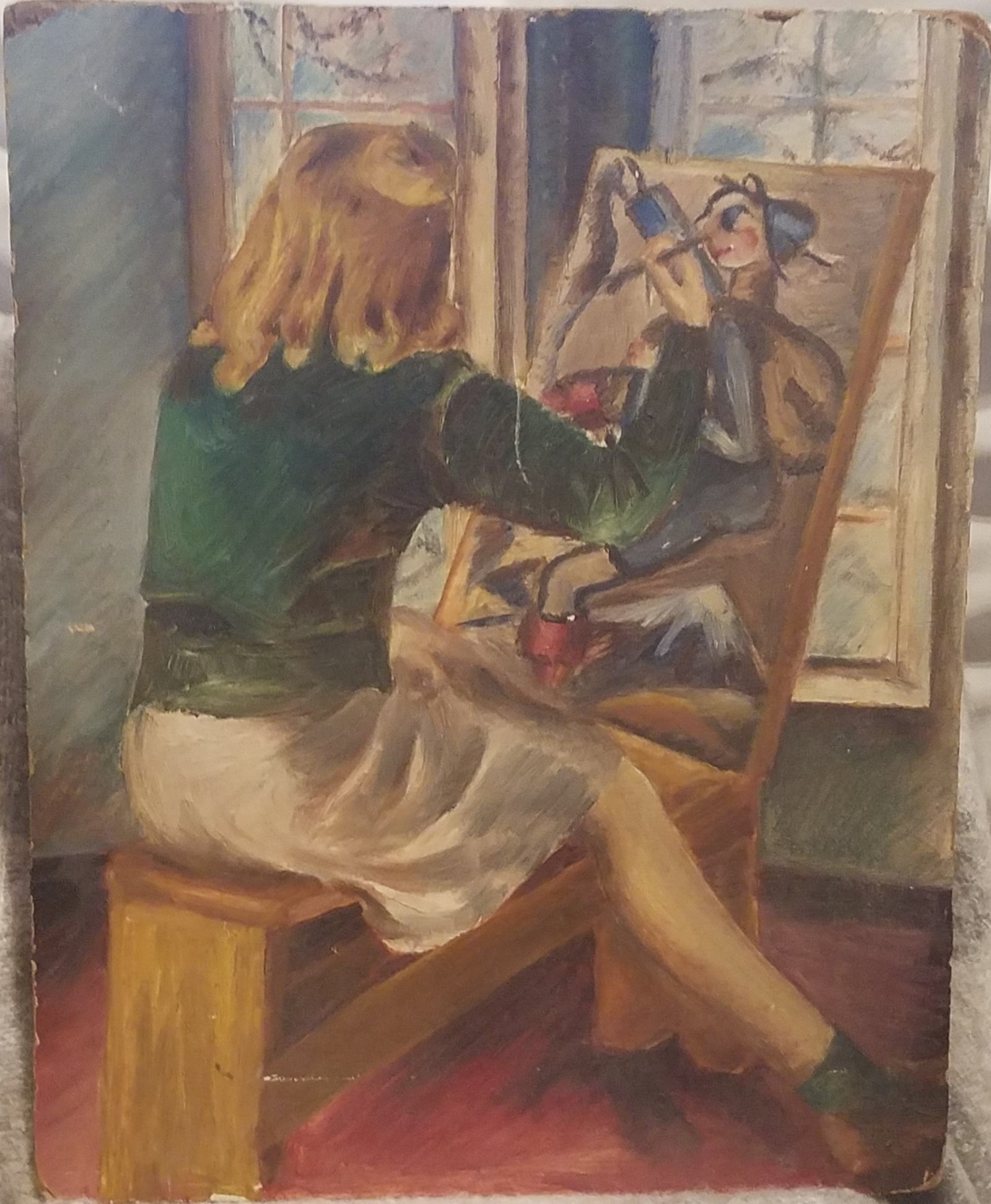 Self-Portrait at the Easel